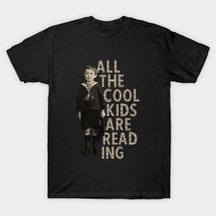 All The Cool Kids Are Reading Retro Style T-Shirt